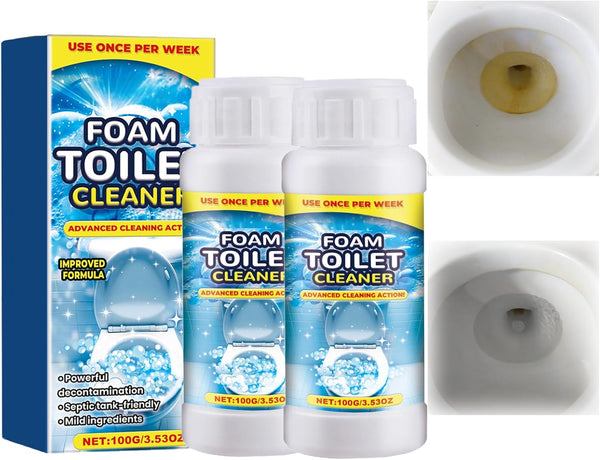 Holyarm 2PCS Foam Toilet Cleaner,2025 New Toilet Bowl Cleaner,Advanced Bathroom Cleaner for Home,Powerful