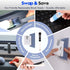Mudocp Set, 14 Window Track Cleaner Tools PCS Window Groove Cleaning Brush Kit for Sliding Door, Sill, Tile Lines