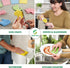 6 PCs Compressed Sponges, Non-Scratch Kitchen Sponges for Dishes Cleaning, Biodegradable Quick Drying Cellulose