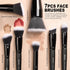 Raffaello Makeup Brushes 15Pcs Premium Synthetic Brush Set for Foundation, Contour, Blush, Concealer, Eye Shadow
