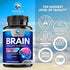 Brain Supplements for Memory and Focus, Nootropic Support for Concentration, 60 Capsules