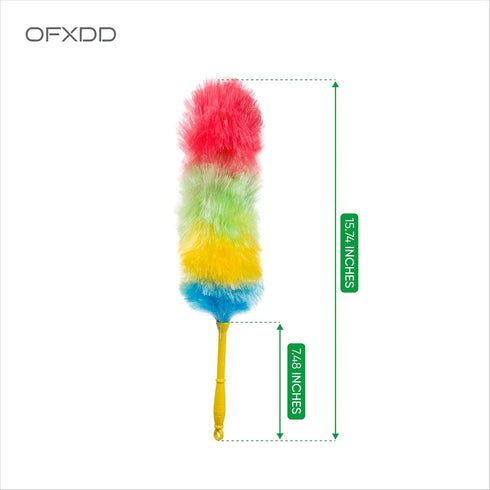 OFXDD Pack 2 Dust Cleaner for Ceiling and Furniture - of - Rainbow Plastic Fiber Duster - Cleaning Rainbow Plastic Tool