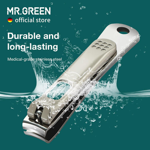 MR.GREEN Colorful Manicure Set, Practical Pedicure Kits with Nail Clippers and Facial Hair Scissors in Fashion Case