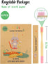 Bamboo Kids Toothbrushes (6 Pack) - Soft Bristle, Organic, Compostable, BPA Free, Eco-Friendly Wooden Toothbrush
