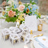 50PCS Baptism Favor Boxes, 2.2''x2.2'' Laser Cut with 50 Ribbons for Baby Shower & First Communion Party