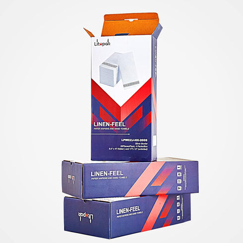 LITOPAK 200 Pack Paper Hand Towels, Disposable Guest Towels for Bathroom, Kitchen, and Events
