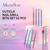 MelodySusie Nail Drill Kit, 10pcs 3/32 Inch Diamond Cuticle Bits, Manicure Pedicure Tools, Rainbow