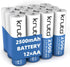 Kruta Rechargeable AA Batteries, Ni-MH Double A Solar Batteries 2500mAh High Capacity 1.2V
