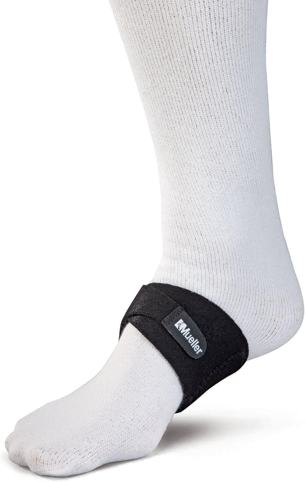MUELLER Sports Medicine Arch Support for Foot Pain Relief, Black, One Size, Ideal for Plantar Fasciitis