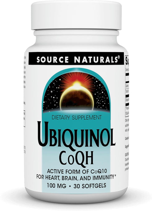 Source Naturals Ubiquinol CoQH 100mg, 30 Softgels