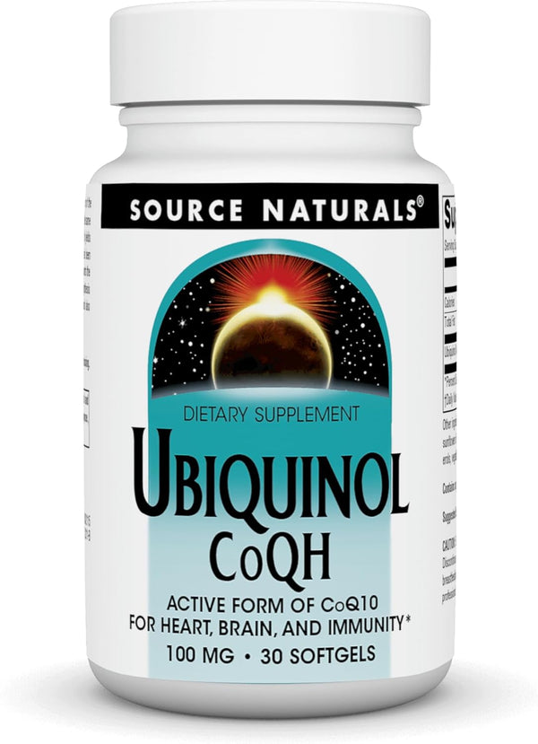 Source Naturals Ubiquinol CoQH 100mg, 30 Softgels