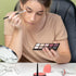 12 Pcs Long Eyeshadow Applicators Sponge Brush Sets, Reusable Professional Makeup Brushes Set for Women