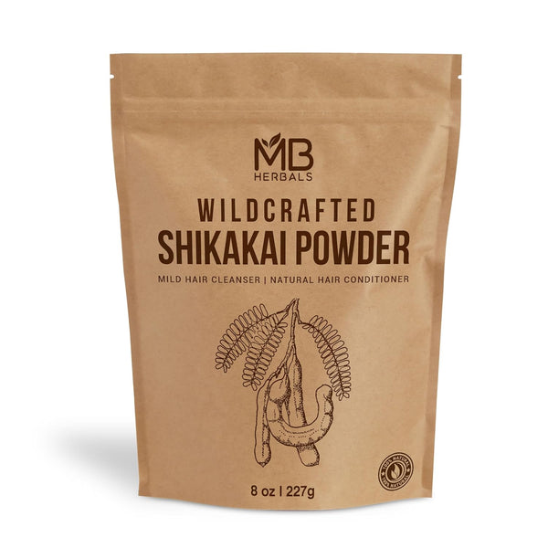 MB Herbals Shikakai Powder, 227g, Natural Hair Cleanser & Conditioner, 100% Pure Acacia concinna Powder