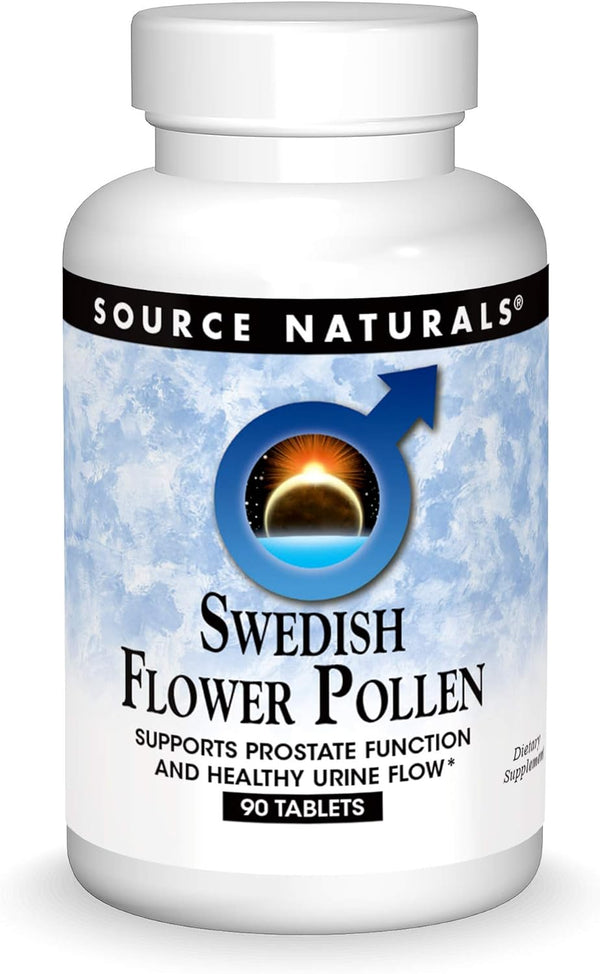 Source Naturals Swedish Flower Pollen Extract Supplement, 90 Tablets
