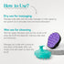 HEETA Hair Scalp Massager Shampoo Brush 2 Pack, Waterproof Hair Scrubber for Men & Women, Soft Silicone Bristles