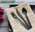 200 Count Heavy-duty Compostable Cutlery Set, 100 Forks and 100 Spoons, BPI Certified