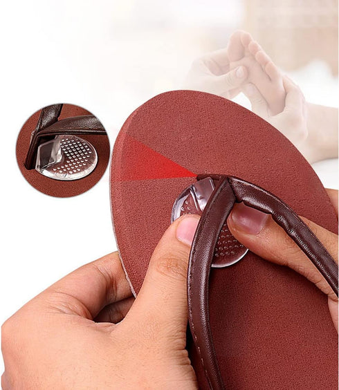 3Pairs Soft Silicone Flip Gel Cushions Pad Toe Protectors for Thong Sandal Flip Flop Gel Inserts Guards Insoles