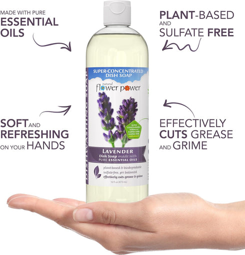 Liquid Dish Soap – Variety Pack – Citrus & Spice, Lemongrass, & Lavender – Plant-Based & Scented w/ Pure Essential Oils – Sulfate-Free Kitchen Soap – Vegan (16 Fl Oz 3 Pack)