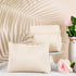 3 Pcs Cosmetic Bags, Makeup Bag for Women, Portable Travel Toiletry Pouch, Cute Organizer for Daily Use (Elegant, PU