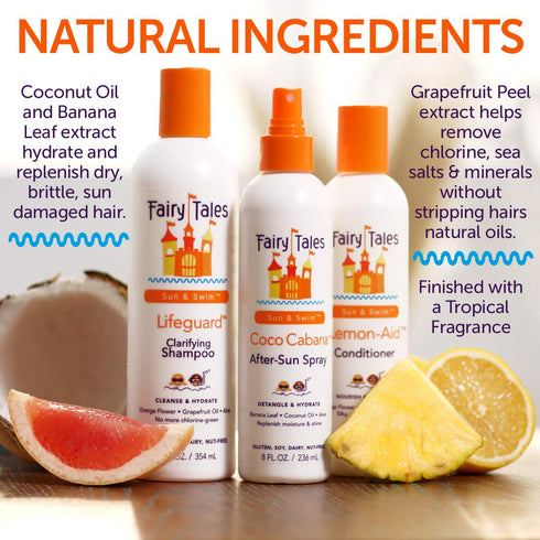 Fairy Tales Swimmer Conditioning Spray for Kids - 8 oz | Natural Ingredients, Replenish from Chlorine Damage