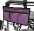 Wheelchair Bag, Armrest Accessories for Wheelchair Side Hanging Storage Tote, Organizer for Seniors, Purple