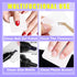 NXJ INFILILA Lint Free Nail Wipes - 540PCS Non-Woven Fabric Dry Nail Prep Wipes for Salon Supplies