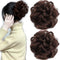 Messy Hair Bun Hair Piece 2Pcs, Curly Bun Hair Piece, Hair Buns Extension Fake Hair Scrunchie