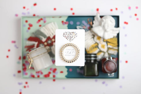 Set of 6 Spiral Hair Ties on a Proposal Card - Bridesmaid Gifts for Bridal Shower, Bachelorette Party Favors, Maid of