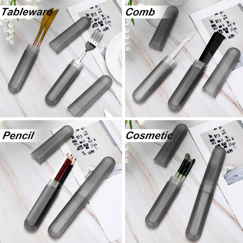 Sieral 90 Pack Travel Toothbrush Case Holder, Breathable Portable Storage for Home Outdoor Traveling, 8 x 1.2 Inch