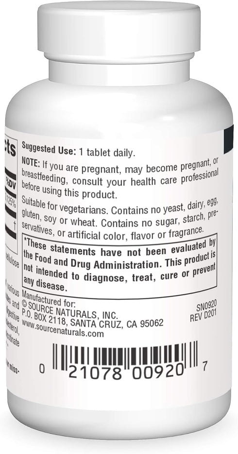 Source Naturals No-Flush Niacin, B-3 for Energy & Cardiovascular Health* 500 mg - 30 Tablets
