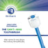 Brilliant Oral Care Adult Toothbrush with Soft Bristles, Round Head, and All-Around Clean for Teeth and Gums, Blue + Clear, 2 Pack