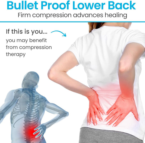 Vive Back Ice Pack for Lower Back Pain Relief, Large Wearable Gel Wrap for Injuries