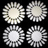 Honbay 20PCS Plastic 18 Tips False Nail Swatches Wheels for Nail Art Color Polish Display