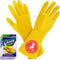 SteadMax 3/6 Pairs Reusable Natural Rubber Cleaning Gloves, Latex Non-Slip for Kitchen