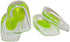 2 Pack KidSole Shock Absorbing Gel Heel Cups, Lightweight for Kids with Sensitive Heels, Green, Size 11-2