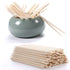 HOOMBOOM 600Pcs Orange Wood Sticks & Double Sided Cuticle Pusher Remover for Nail Art Manicure Pedicure