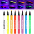 BOBISUKA 8 Colors UV Neon Liquid Eyeliner Set, Matte Colored Eyeliners, Waterproof Smudge-proof Pigmented Gift Kit