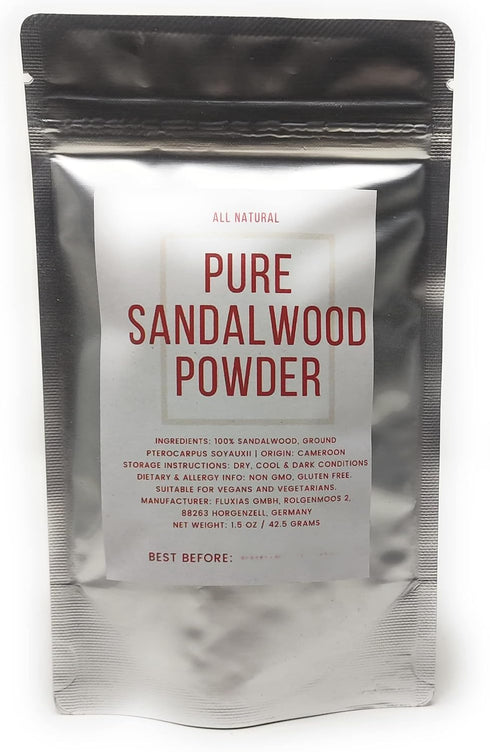 Pure Sandalwood Powder - 100% Natural Culinary Grade Sandalwood Dust - Raw, Vegan, Non-GMO
