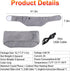 NORMIA RITA 3-Temperature Settings, Electric Heating Pad for Women Adjustable Waist Warmer Belt with Crystal Velvet
