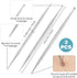 Ymapinc 3Pcs Acupressure Pen Facial Reflexology Tool, Trigger Point Massage Tool Acupuncture Face Finger Massage Tools