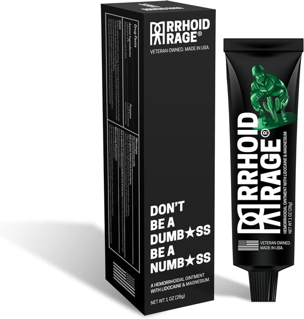 Hemorrhoid Ointment - Fast Acting Treatment with Lidocaine, Aloe Extract, Magnesium Sulfate for Pain Relief