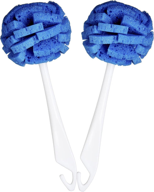 COMPAC HOME Dish Wand China Durable Foam Sponge Petals Brush and Clean Dishes, Pots, Bottles, & Glassware, 2 Count by COMPAC HOME