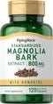 Piping Rock Magnolia Bark Extract 800mg | 120 Capsules | Non-GMO, Gluten Free Herbal Supplement