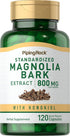 Piping Rock Magnolia Bark Extract 800mg | 120 Capsules | Non-GMO, Gluten Free Herbal Supplement