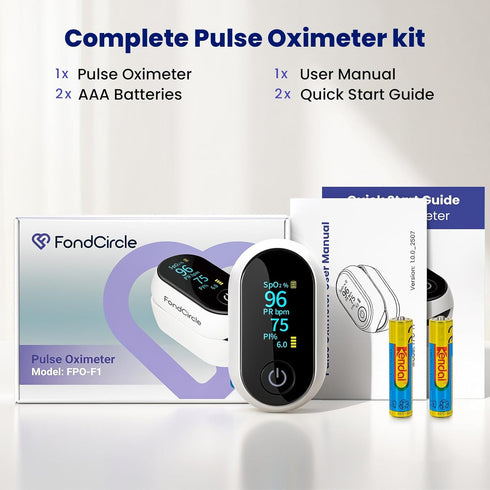 SpO2 Bluetooth Pulse Oximeter Fingertip, Smart Blood Oxygen Saturation Monitor with App for Sports & Aviation, Accurate
