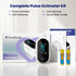 SpO2 Bluetooth Pulse Oximeter Fingertip, Smart Blood Oxygen Saturation Monitor with App for Sports & Aviation, Accurate