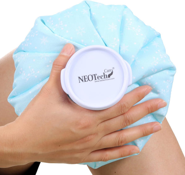 NeoTech Care Ice Bag, Screw Top Fillable, Reusable - Snowflakes Design, 8 Inch