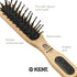 Kent PF21 Narrow Cushion Paddle Brush, Taming Fine Pins, Detangling Long, Thick and Curly Hair, Made in England