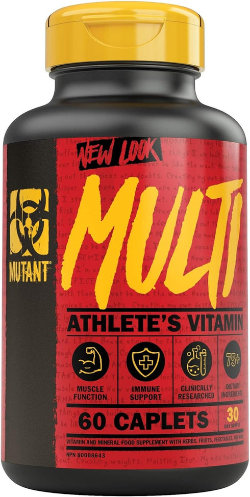 Mutant Multi, High Potency Vitamins with 75+ Ingredients, Specifically Formulated for Heavy Lifting, 60 Tablets