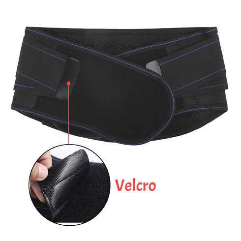 Self Heating Waist Back Support Belt with Detachable Magnet Steel Plate Adjustable Therapy Lumbar Brace